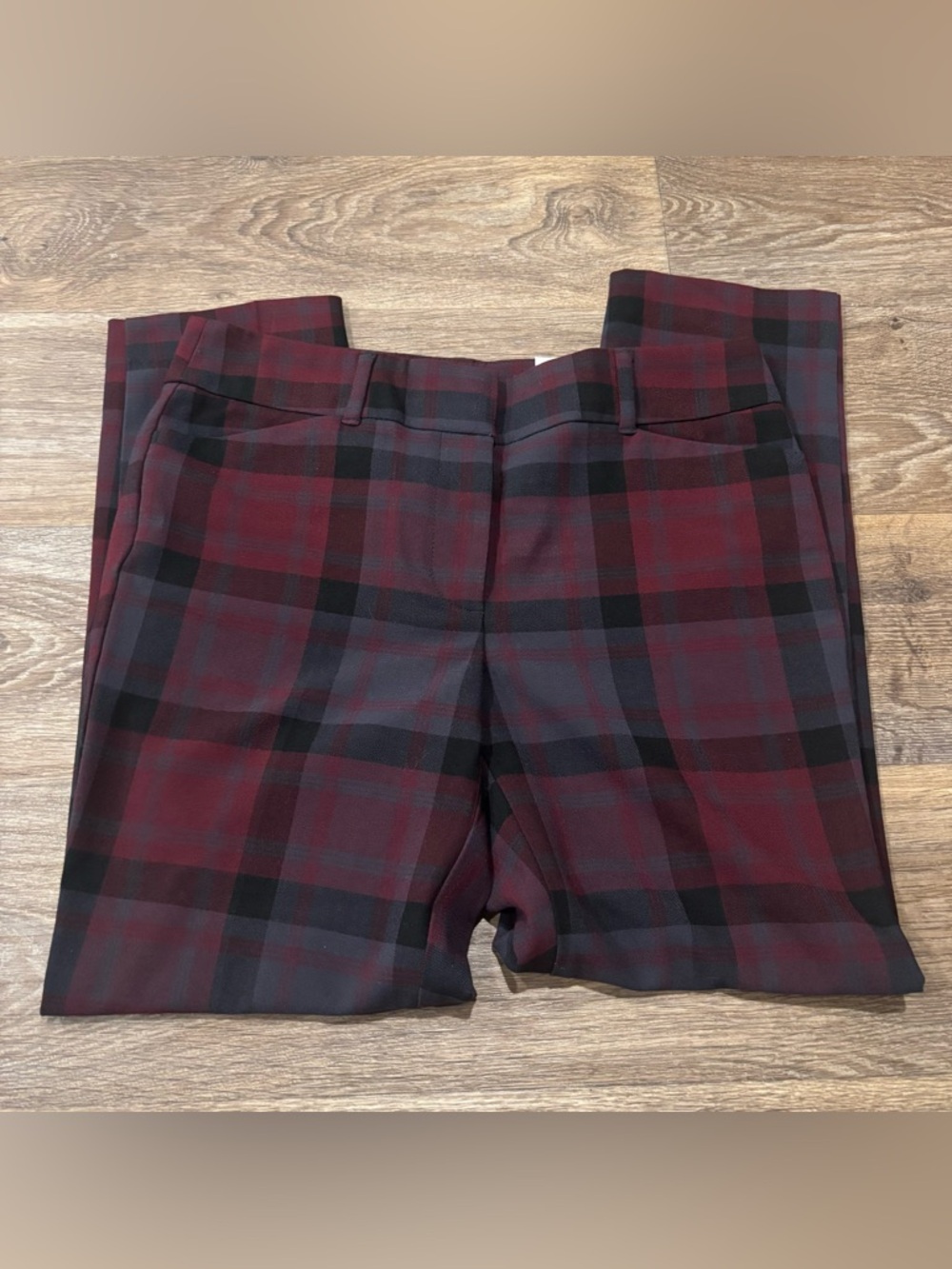 LOFT Outlet Plaid Skinny Ankle Pants Indie Grunge Academia Women’s 6P NWT